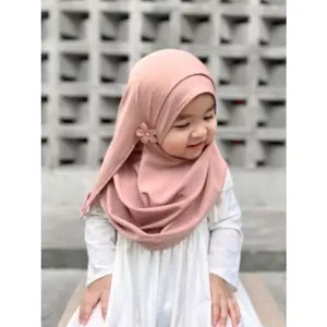 𝗦𝘆𝗮𝗺𝘀𝗶𝗮𝗿 - [40 Warna] Jilbab Instan Pashmina Bunga Anak Jersey Premium Anak - Kerudung Jersey pastan viral terbaik Variasi Muslim