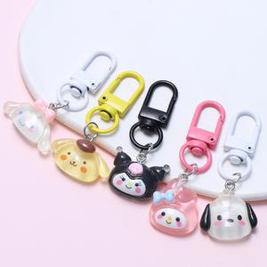 1pcs colorful dog Keychain Split Rings Keyfob Charm For rabbits Keyring Children Student Gifts Jewelry Making Accessories chain lime green power callie sinukuan tree pretzel round jade pendant necklace part chinese elephant naruto khabalah eccedentesiast