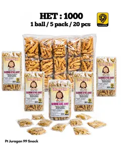 HET 1RB 1 Bal isi 5 Pack basreng stik bang jamet spesial sambal cobek