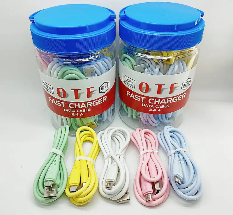 Kabel Data OTF Macaron Micro USB  2.4A High Quality 0