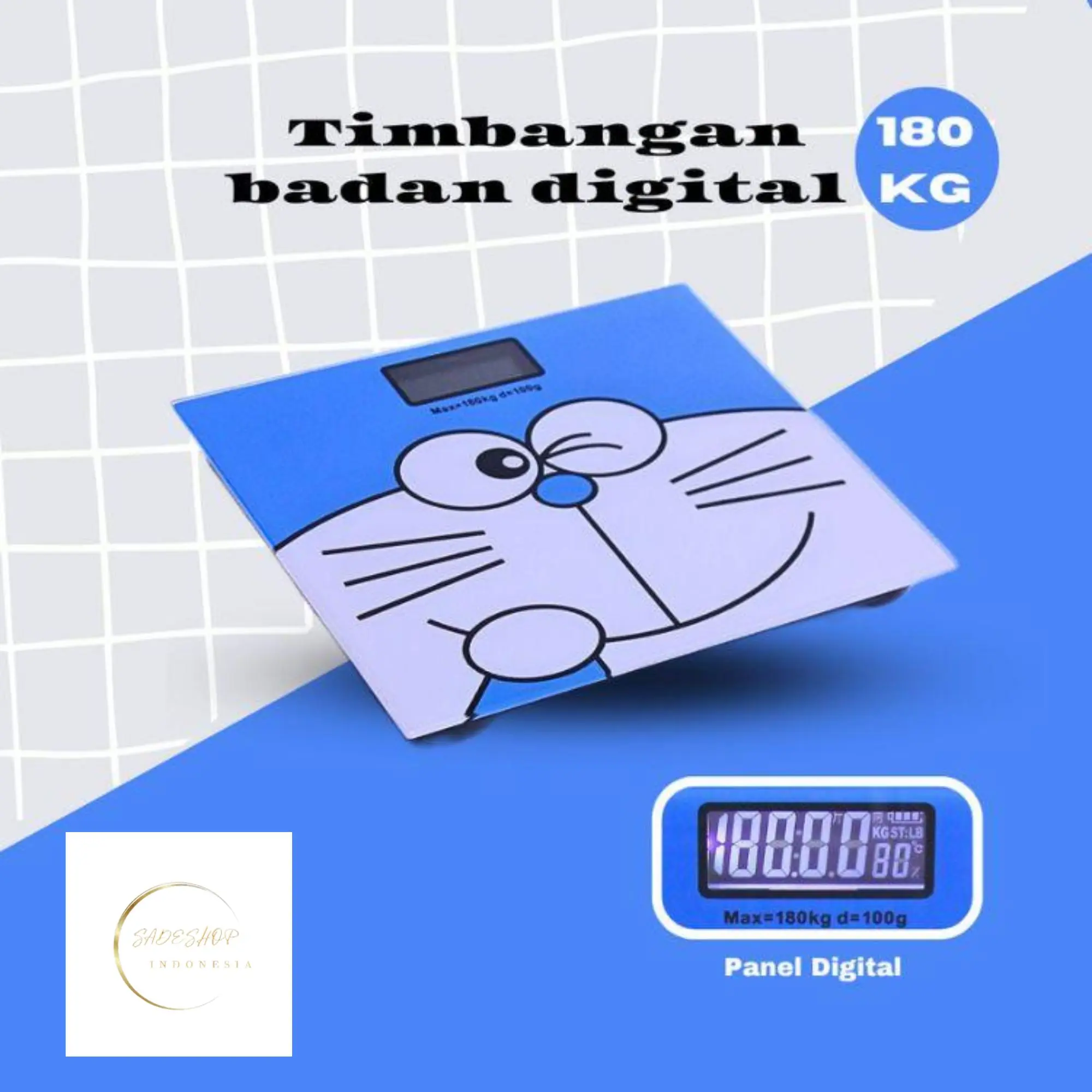 SADESHOP- Timbangan Badan Digital Karakter Beruang/Timbangan Karakter/Timbangan Badan Mini Digital Desain Kartun