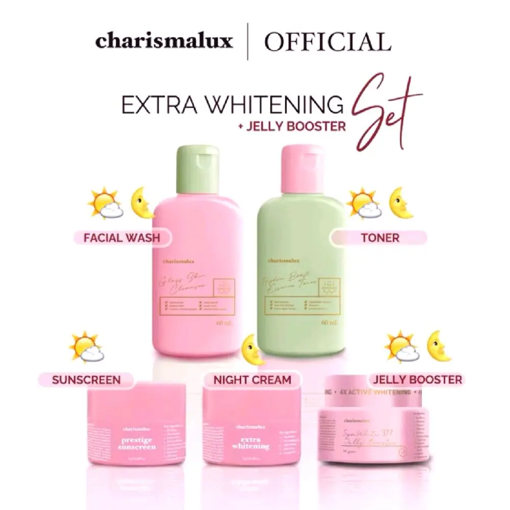 charismalux paket whitening -paket pencerah wajah flek hitam jerawat Mencerahkan