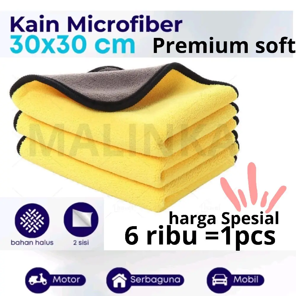 kain lap microfiber super halus lembut 30x30 Cleaning