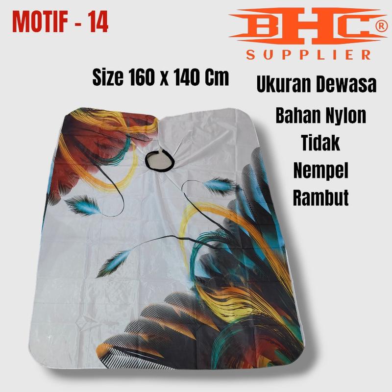 Product Introduction of BARBER CAPE ALL MOTIF KAIN  KIP CELMEK PANGKAS RAMBUT SALON DAN BARBERSHOP SIZE 160 X 140CM Kuas Kuning 14