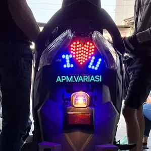 stoplamp running beat new.deluxe.street.cbs 2020-2024 bentuk I love U 8 mode otomatis lampu Motor