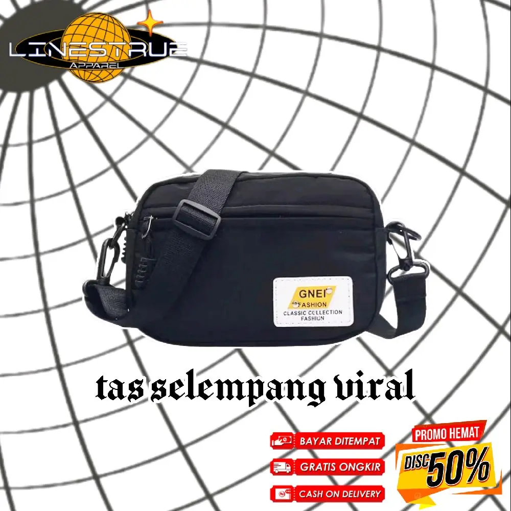 LINESTRUE Tas Selempang Viral Slingbag Bahu Pria & Wanita Trendy Termurah