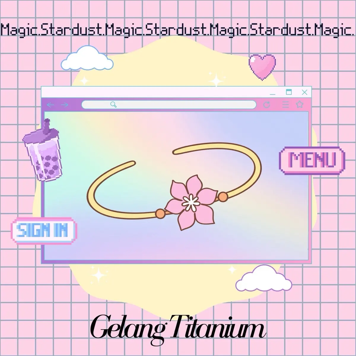 Gelang Titanium (Anti Karat)