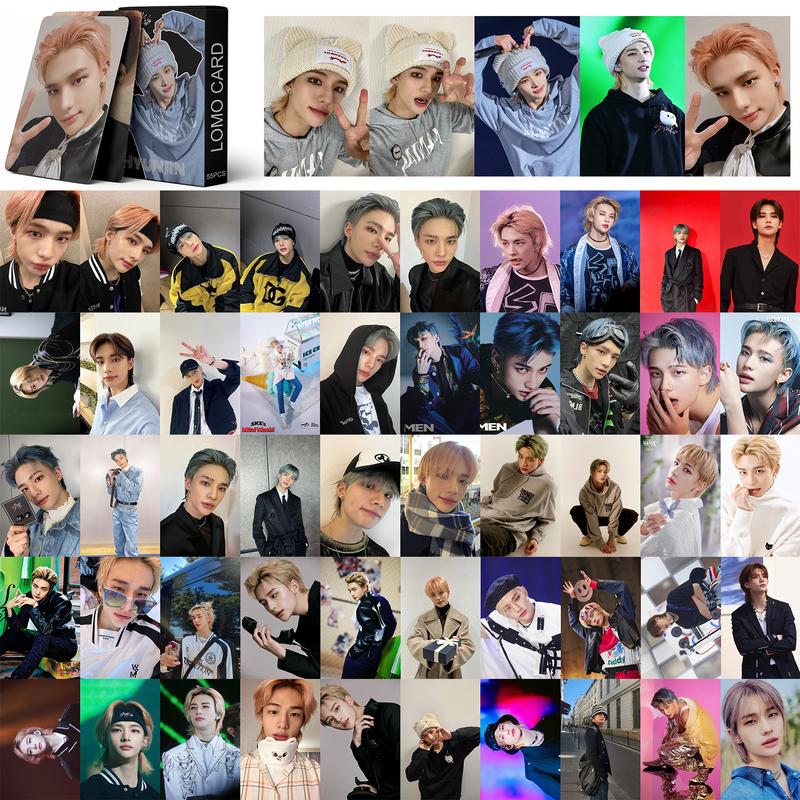 LINXX-Thẻ Ảnh Kpop, 55 Miếng, Straykids Hyunjin, Album Lomo, Loạt Bưu Thiếp 1