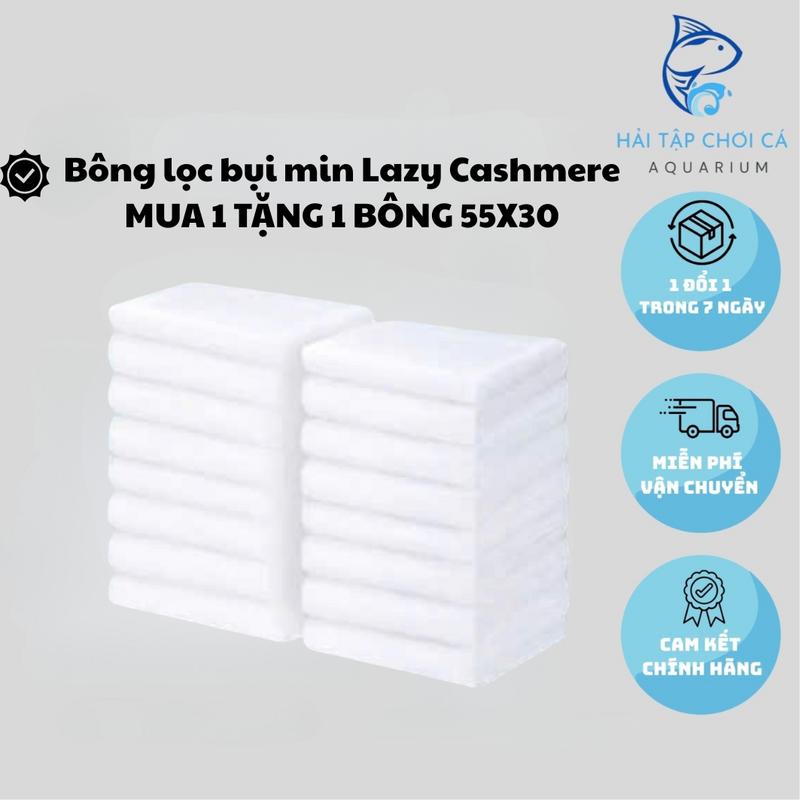   Mua 1 tặng 1  Bông lọc bụi mịn bể cá Cashmere - Mềm mịn siêu thấm hút giữ bụi mịn cặn bẩn cực tốt hạn chế giảm dòng 