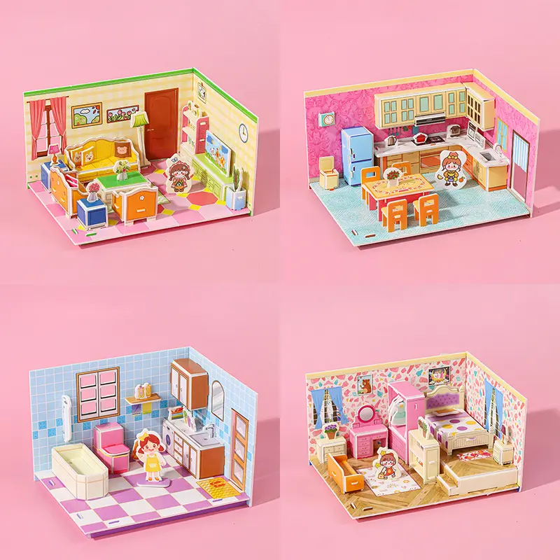 Teka-Teki 3D/Teka-Teki 3D Anak-Anak/Mainan Edukasi Anak/Mainan Diy/Mainan Edukasi Diy Anak-Anak/Banyak Jenis Untuk Dipilih / Kado Games Toys