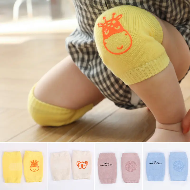 Baby Crawling Knee Pad Breathable Cotton Newborn Infant Anti-slip Protector Pad Socks Toddler Safety Walking Kneepad Elbow