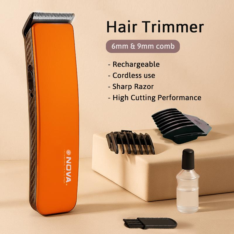 Nova Hair Trimmer Man Hair Clipper Beard Shaver Rechargeable Cutter ...