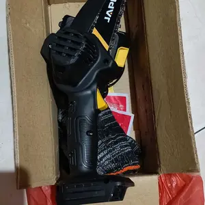 JAPER Gergaji Mesin Mini Pemotong Kayu Cordless Chainsaw Mini Listrik Portable Lithium Chainsaw Cordless Chainsaw Gergaji Rantai Elektrik Mini Portable  Pemotong Kayu Dahan Pohon