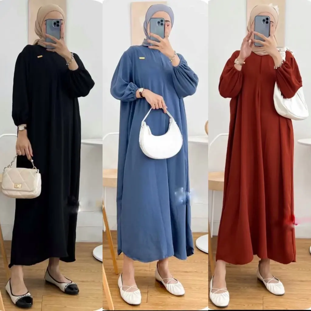 IR GAMIS CRINKEL JUMBO LD 120 DRESS CRINKEL Dress Midi Dress Kringkel Airflo Termurah Viral 2025