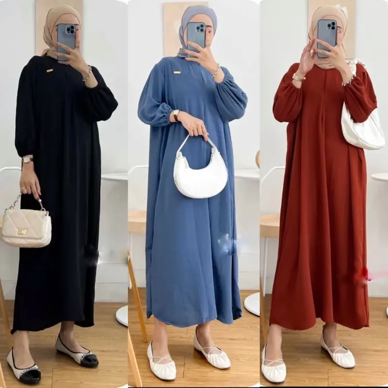 IR GAMIS CRINKEL JUMBO LD 120 DRESS CRINKEL Dress Midi Dress Kringkel Airflo Termurah Viral 2025 0