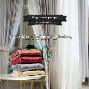 Gorden Jendela Minimalis Polos Blackout Tebal KHUSUS CUSTOM UKURAN