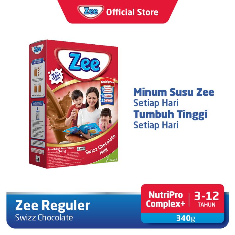 Zee Reguler Swizz Chocolate Milk 340gr 0