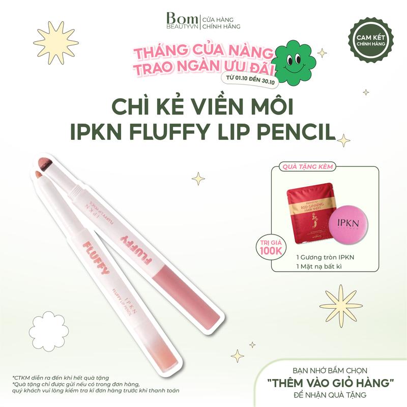 Chì Kẻ Viền Môi Hai Đầu Tiện Dụng IPKN Fluffly Lip Pencil