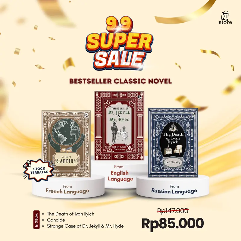 Paket Bundling Novel Klasik Strange Case of Dr. Jekyll and Mr. Hyde - Robert Louis Stevenson