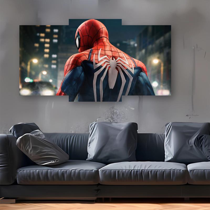 hiasan dinding spider man satu set ukuran 90cm x 50cm pajangan dinding 1