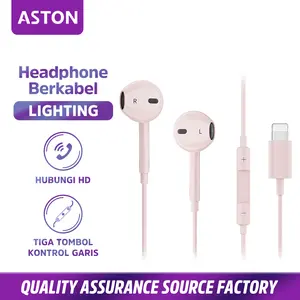 【Aston】Headset Lighting Headset Gaming handsfree HiFi Music in Lightning