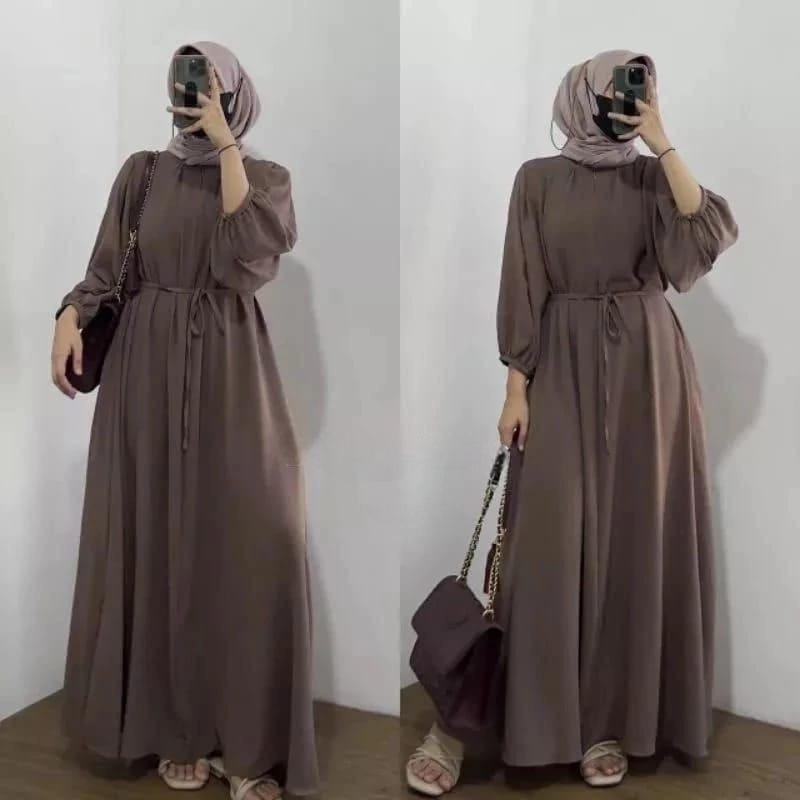 DANIRA DRESS GAMIS POLOS KATUN MICRO GAMIS BUSUI Fit Muslim 3