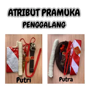 Perlengkapan Pramuka Sekolah SD SMP SMA Komplit Satu Set Putra Putri - Laki Laki Fashion