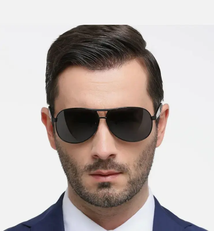 [BISA COD] Kacamata Polarized Premium Anti UV Anti Silau Aviator Style Bahan Metal Kokoh Pria Wanita kacamata hitam kece 2