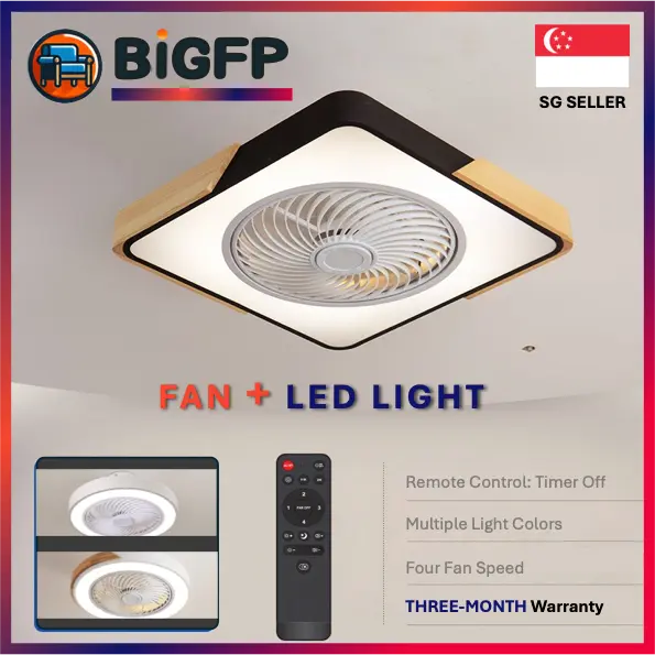 Ceiling Fan Light LED Remote Control SG Seller