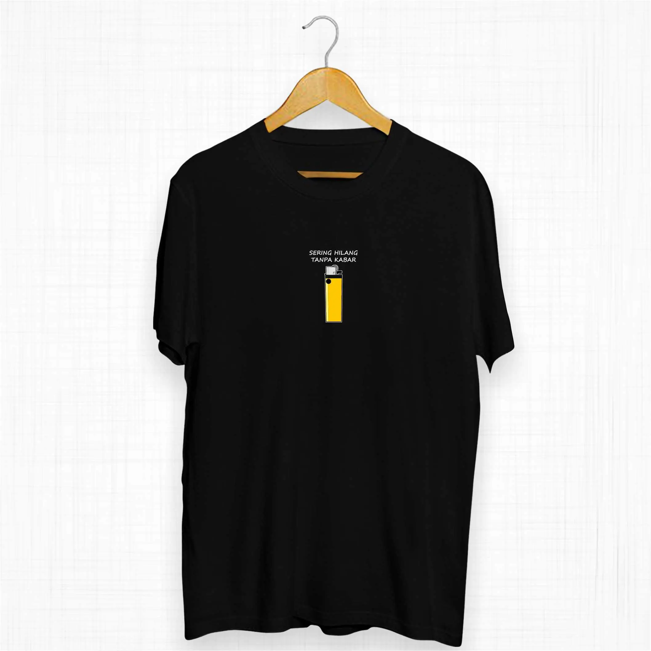 Kaos Kata SERING HILANG TANPA KABAR CURANREK T-shirt Distro Pria Wanita Cotton Combed 30s Oversize Kamehaki