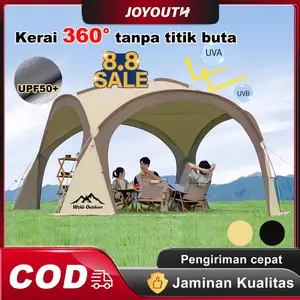 JOY Tenda Dome Camping 8-10 orang Tenda Dome Otomatis Anti Air & UV Tenda Kanopi Besar Outdoor Tenda Piknik