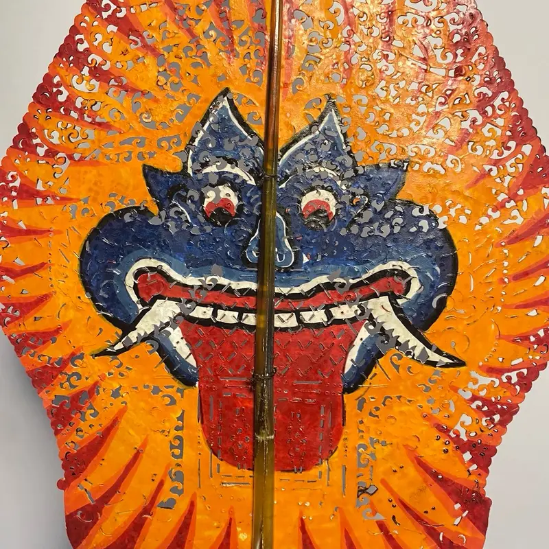 NAKIROHBUSINESS Wayang Kulit Alusan Mini Gunungan Kayon Gapit Sungu Ukuran 30cm 4