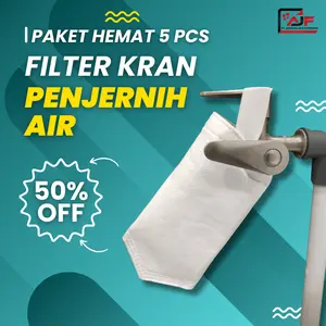 Diskon Paket Hemat 5 pcs Filter Kran Air Penjernih Keruh Dapat 5pcs Saringan Agar Jernih Bersih Air Lebih Sehat Dan Praktis - Water Filter Air