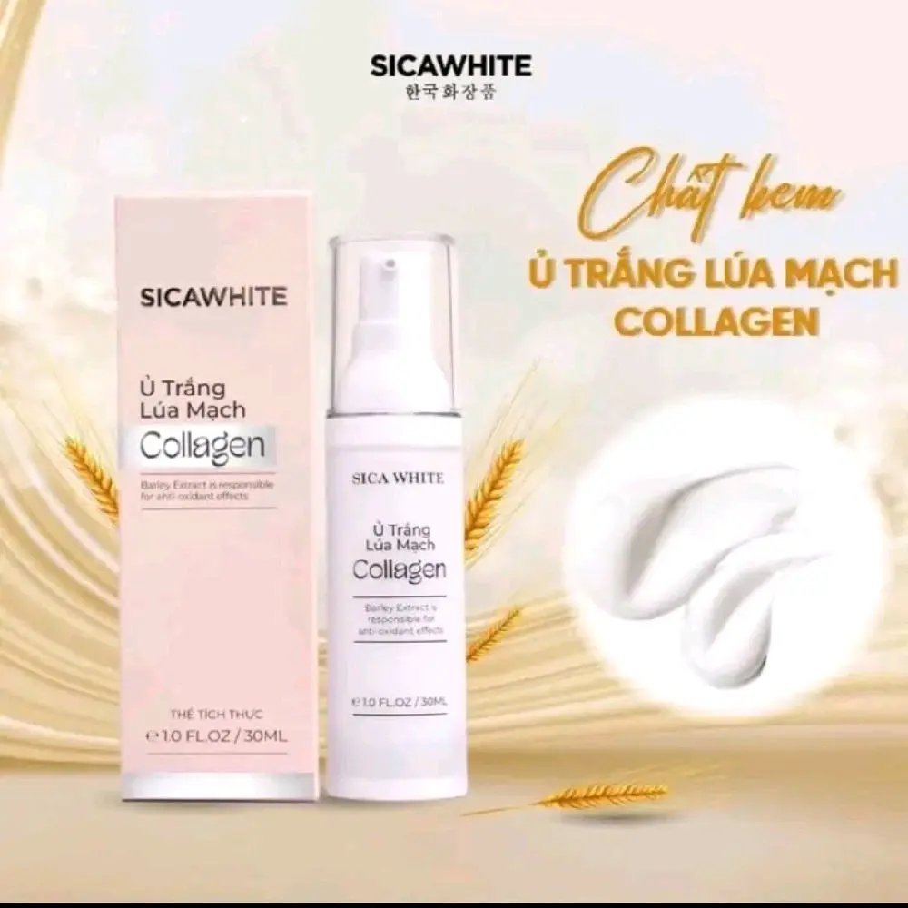 kem ủ trắng lúa mạch collagen