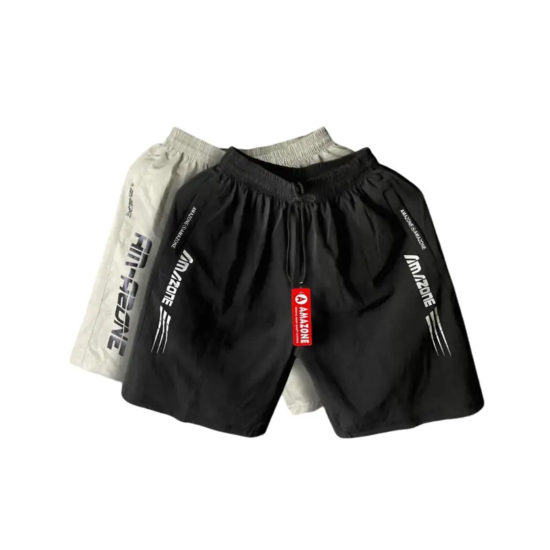 Celana Pendek Olahraga Sport Short Pant Running Pria Dewasa Saku Resleting Pantai Casual Kolor Cowok Gym Fitnes Badminton Jogging Lari Volly Basket Futsal Parasut Premium Bahan Tebal Berkualitas Nyaman Standar Panjang Karet Pinggang Cepat Kering All Size 2