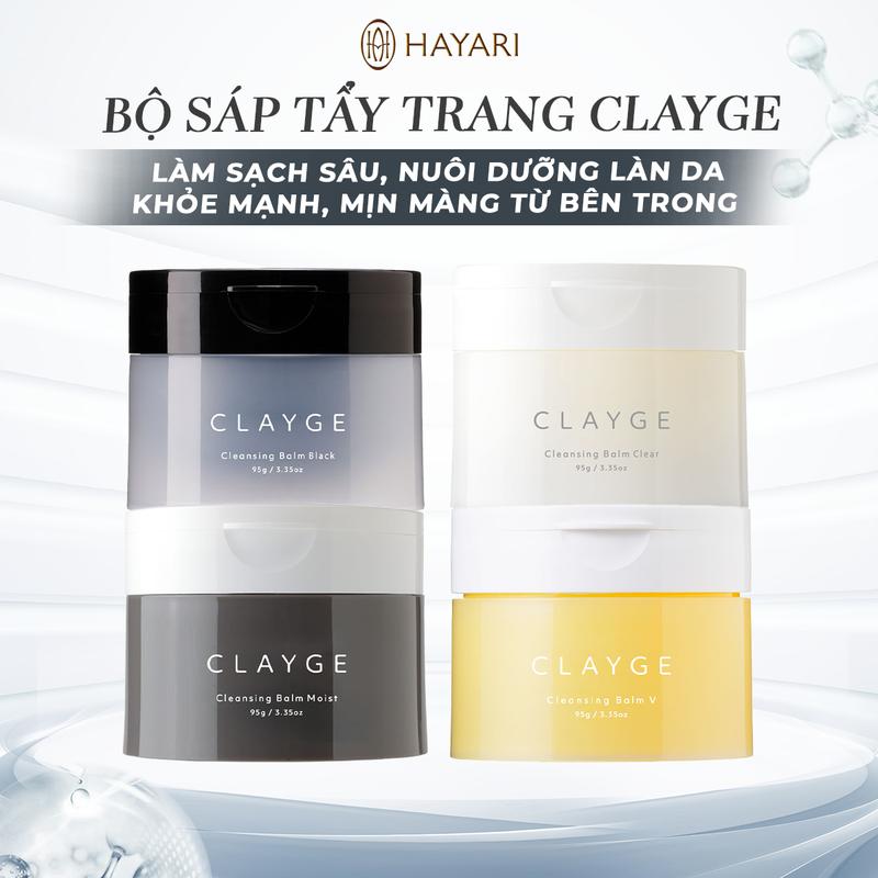 Sáp tẩy trang Nhật Bản Clayge - làm sạch sâu, 5 in 1 cho làn da nhạy cảm