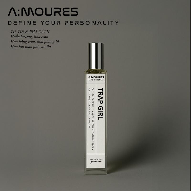 Nước Hoa Nữ Amour Trap Girl Nguyên Liệu Nhập Khẩu Hương Thơm Quyến Rũ Bí Ẩn Dạng Xịt 10ml