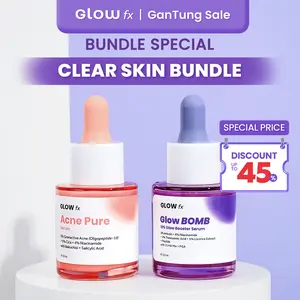 [Clear Skin Bundle] 1 PCS GLOW FX Acne Pure Serum + 1 PCS GLOW FX Glow Bomb Serum