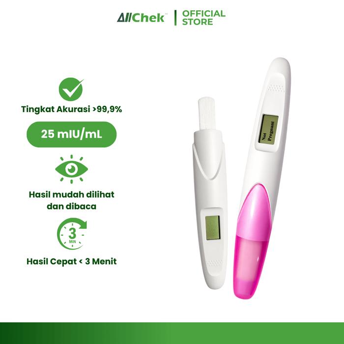 Gambar Allchek Test Pack Kehamilan Digital 25mIU Pregency Test Akurat Sensitif dari Allchek Authorized Indonesia Kota Tangerang Selatan Tokopedia