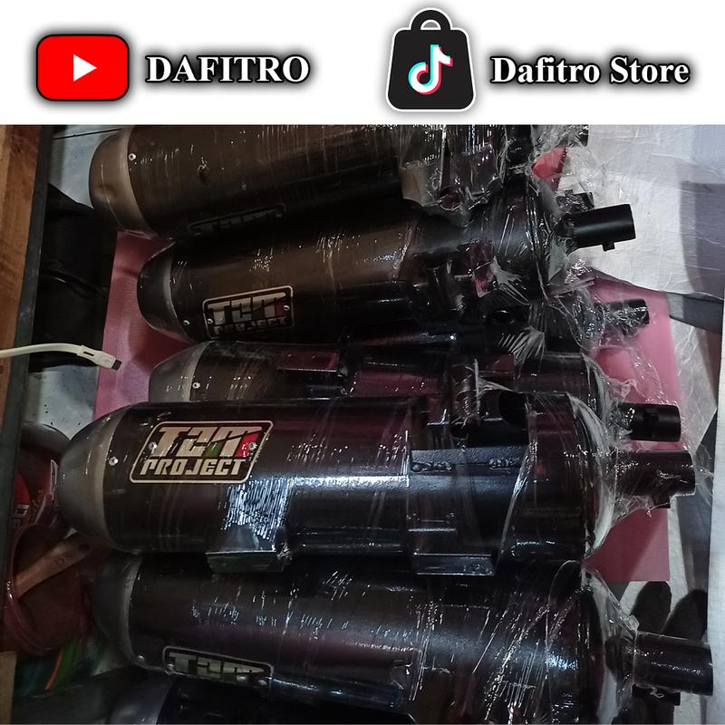 Knalpot copy TZM Project Bass Adem Beat Scoopy Vario Mio Pcx Aerox Nmax Fullset Inlet 26-28 Saringan Full Motorcycle Besi Karbu Racing Sporty Mesin Sepeda shijiro 7