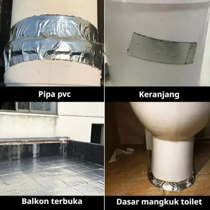 Pita Tahan Air Karet Butil untuk Atap Baja Berwarna dan Perbaikan Pipa 1
