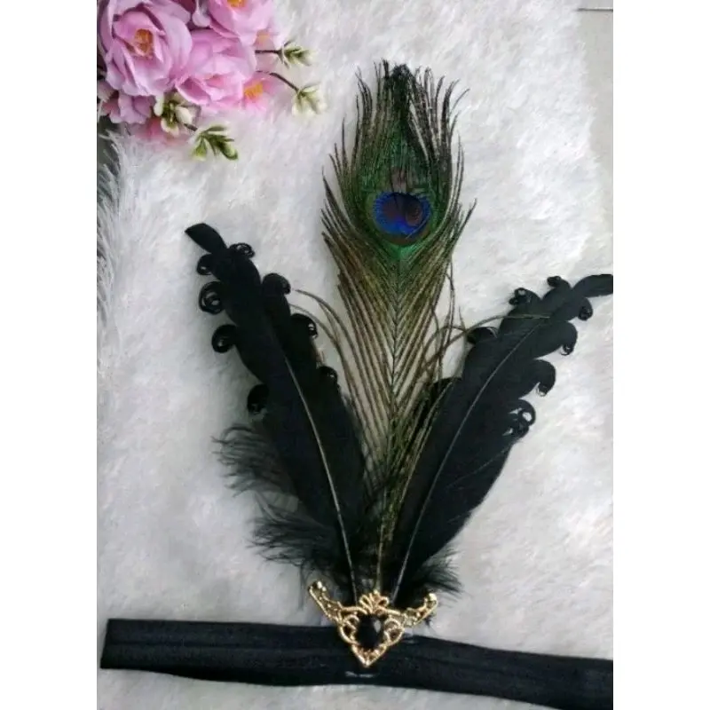 mahkota bulu merak Headbands 3