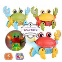 Gambar (ADA BATERAI 3AA) Mainan edukatif anak hewan kepiting elektrik cute crab walking musik lampu warna warni SNI - ADA BATERAI dari CALYTOYS Kota Administrasi Jakarta Pusat 4 Tokopedia