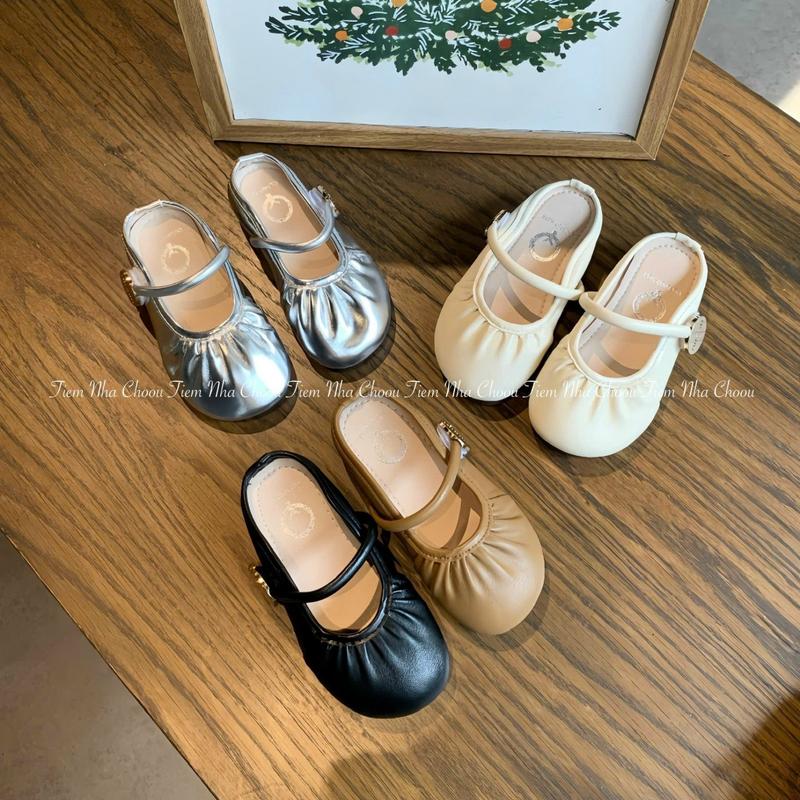 Form nhỏ tăng 1 size Giày sục búp bê cho bé gái da mềm phong cách tiểu thư xinh xắn
