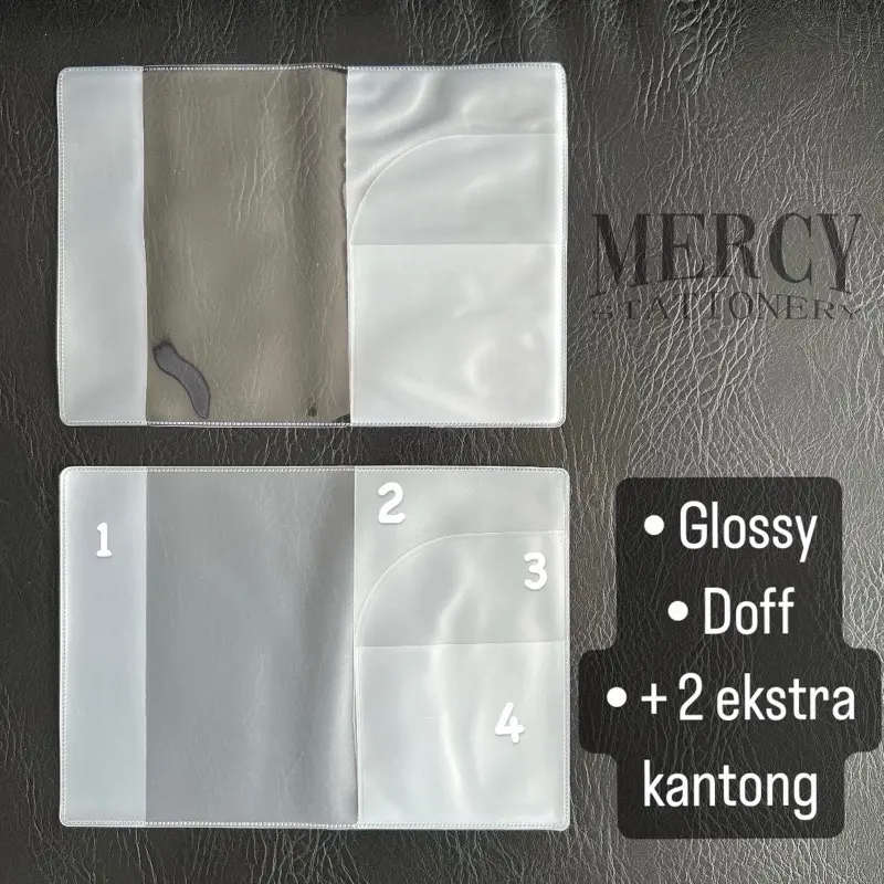 Sampul Paspor Cover Pelindung Pasport Sampul Plastik 1
