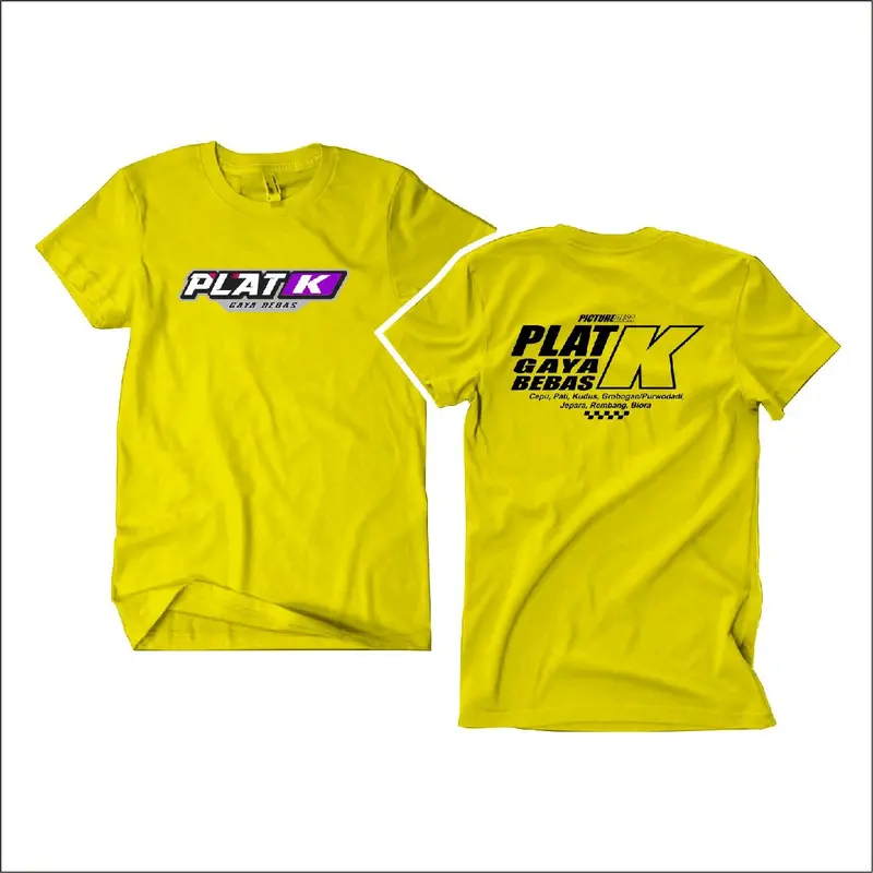 Kaos Plat K Unisex Distro Bahan Cotton Adem Nyaman Dipakai - Pria 4