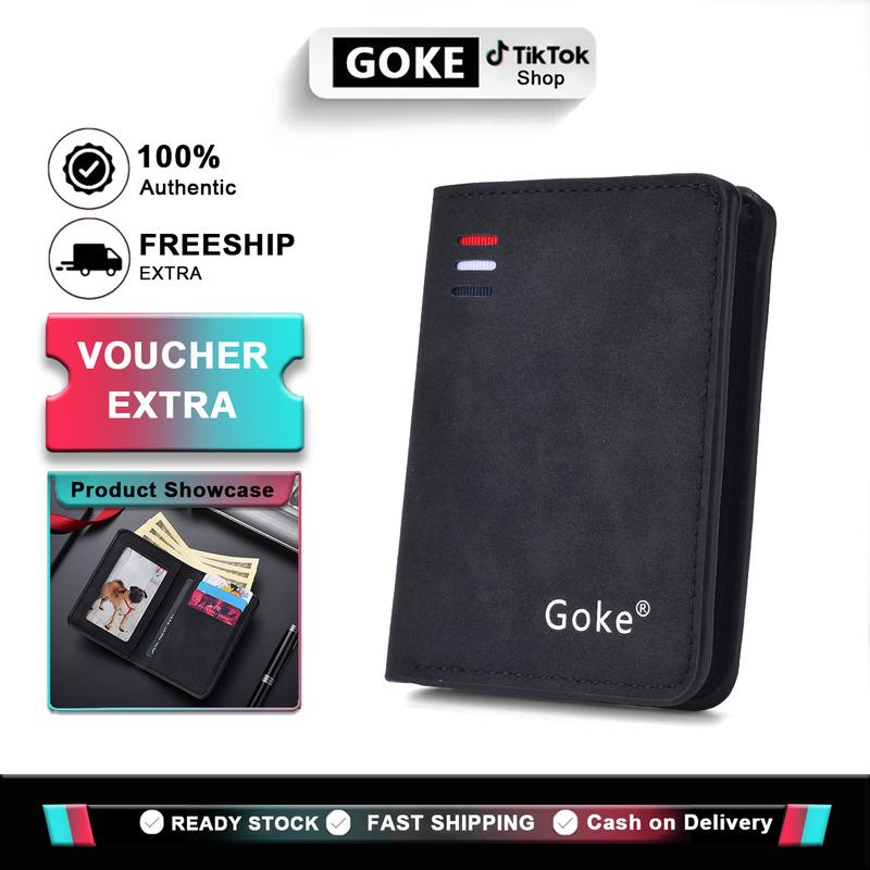 Goke Ví tiền, ví nam, ví nữ, ngăn đựng thẻ, ví gấp đôi, ví đựng tiền xu, nhiều…