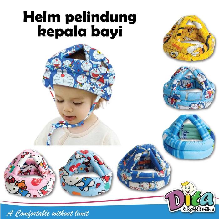 Gambar TOPI HELM BANTAL PELINDUNG KEPALA BAYI ANTI JATUH Child dari ditababyshop Kab. Bandung Barat Tokopedia