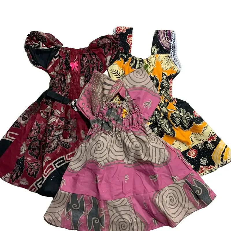 ISI 3PCS BAJU ANAK PEREMPUAN 3pcs baju anak perempuan umur 1-3 tahun Rayon 0