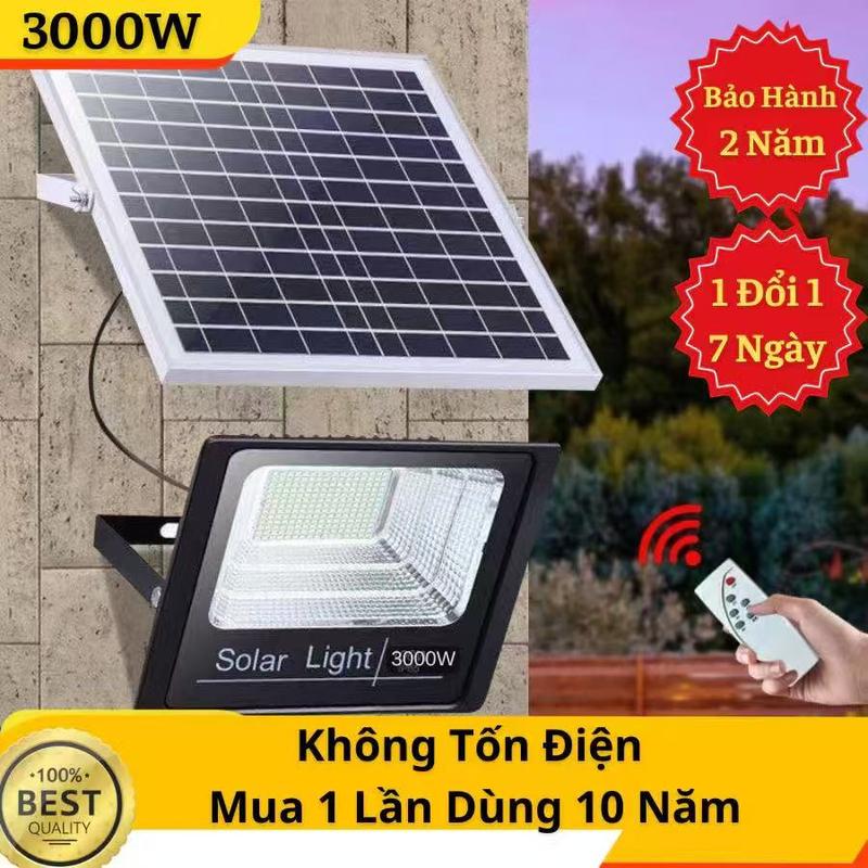  《Đền bù khi bị vỡ》Đèn Năng Lượng Mặt Trời - Công Suất 3000W - Vỏ Nhựa ABS-Chống Nước IP67 - Không tốn tiền điện. An toàn Tự động bật tắt 